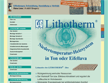 Tablet Screenshot of lithotherm-loss.at